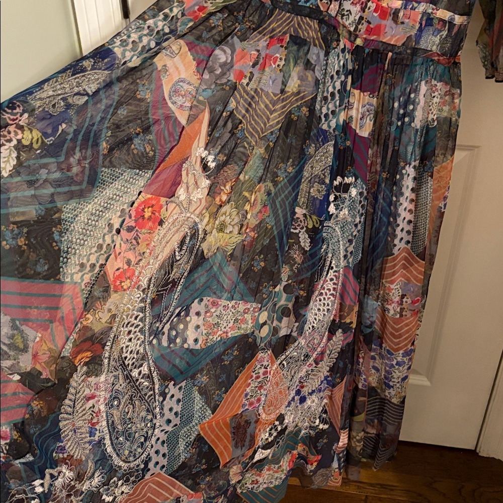 Johnny Was Colorful Patchwork Maxi Dress - Picture 3 of 4